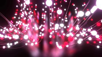 White and Red Beautiful Neon Dynamic Background Vj Loop I 4K video