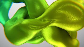 Green and Yellow Torus Knot Abstract Background Vj Loop I 4K video