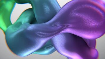 Purple and Green Torus Knot Abstract Background Vj Loop I 4K video