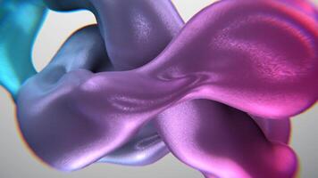 Cyan and Pink Torus Abstract Background Vj Loop I 4K video