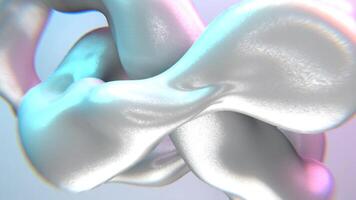 Cyan and Pink Torus Knot Abstract Background Vj Loop I 4K video