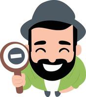 Man Equality Day Marcher on top view vector