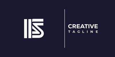 is abstract minimalist letters Logo Monogram. vector
