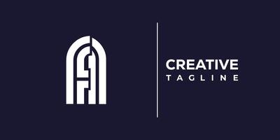 fl abstract minimalist letters Logo Monogram. vector