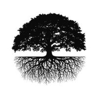 Leafless Tree Minimalist Silhouette Design for Natural and Seasonal Themes vector