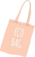 Promoting eco conscious consumerism, a reusable shopping bag encourages sustainable practices while reducing reliance on single use plastics and supporting a greener lifestyle vector