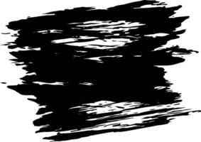 Wide black brush stroke creating a textured, artistic, and dynamic background effect, perfect for adding a touch of grunge or abstract style to designs vector