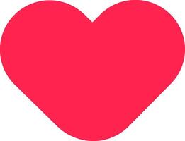 Bright red heart symbolizes love, affection, and romance, making it ideal for Valentine's Day projects, greeting cards, and designs expressing heartfelt emotions vector
