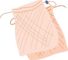 Featuring two reusable mesh produce bags, promoting sustainable practices and encouraging eco conscious shopping habits for a healthier planet and reduced waste vector