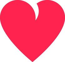 Minimalist illustration of a red broken heart symbolizing heartbreak, separation, or the end of a relationship, conveying feelings of sadness and loss on a white background vector