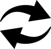 Rotating arrows creating a continuous circular motion, symbolizing concepts of refresh, reload, update, and loop, embodying the essence of transformation and progress vector