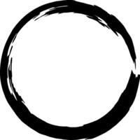 Irregular black circle featuring a grunge texture surrounds a white empty space, crafting a minimal yet elegant composition that highlights simplicity and artistic flair vector