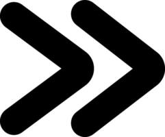 Two black arrows pointing to the right symbolize progress and direction, representing movement forward and the journey toward success and growth vector