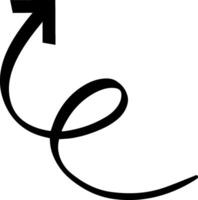 Curving upward arrow featuring a modern and elegant design, representing growth, progress, and positive momentum while symbolizing success and future aspirations vector