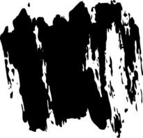 Thick black brush strokes are creating abstract shapes on a white background, forming a dynamic and textured composition suitable for various design purposes vector