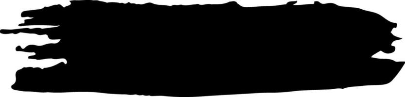 Wide black brush stroke forming a textured banner shape, adding a grunge or artistic flair to designs. Perfect for enhancing backgrounds with a bold, modern touch vector