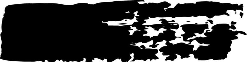 Wide black brush stroke with a textured, artistic design creates a striking banner effect, perfect for adding a bold and expressive touch to creative projects vector