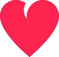 Minimalist illustration featuring a red broken heart, representing the emotional turmoil and pain experienced during a difficult breakup and the sorrow of lost love vector