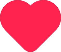 Bright red heart symbol representing love, affection, healthcare, cardiology, and valentine's day celebrations, perfect for expressing feelings and promoting health awareness vector