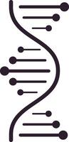 DNA molecules forming with interconnected lines and dots symbolize advancements in genetics research and innovations in biological engineering, reflecting the essence of life sciences vector