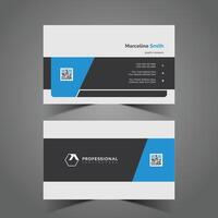 Horizontal size Unique and modern Corporate elegant Business Card Design Template vector