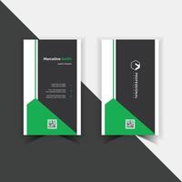 Unique style new vertical Business cards design with yellow and dark black color combination design vector