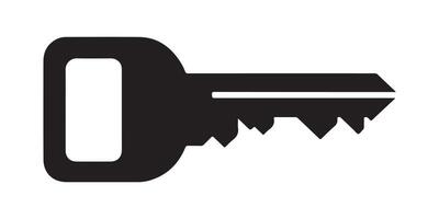 Stylish Key Silhouette Perfect for Graphic Design Needs vector