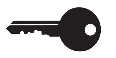 Modern Key Simple Design for Digital Creations vector