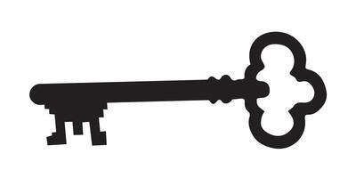 Bold Key Illustration Minimal Design for Visual Media vector