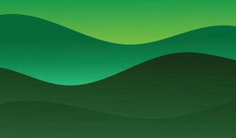 abstract green background with waves vector