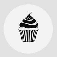 Cupcake icon illustration vector