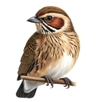 bird on a branch transparent background png
