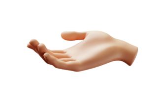 3d icon hand holding something, isolated on transparent background, perfect for your projects png