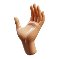 3d icon hand holding something, isolated on transparent background, perfect for your projects png