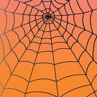 Halloween web, frames and borders, scary elements for decoration. Hand drawn spider web. illustration vector
