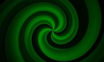 abstract green spiral. Swirling radial pattern dark green background. retro style. vector
