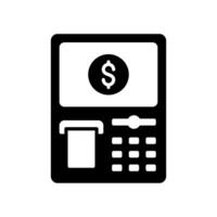 ATM machine icon for financial transactions vector