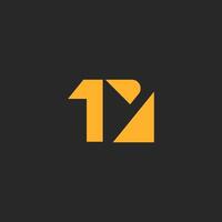 Abstract initial M1 bolt shape logo design template vector