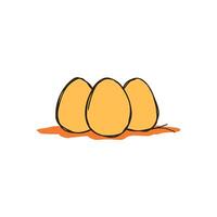 Creative Egg Illustration in Hand-Drawn Style for Unique Design Projects vector