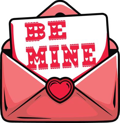 Discover the charming vintage-inspired design of a classic love letter envelope, complete with a heart-shaped seal. Evoke nostalgic romance with this timeless illustration