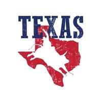 texas bull in map vector