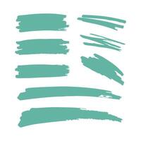 Versatile Black Ink Strokes for Design and Art vector