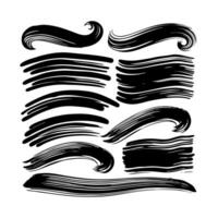 Creative Ink Brushstroke Collection for Versatile Use vector
