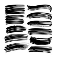 Handcrafted Ink Brush Strokes for Artistic Projects vector