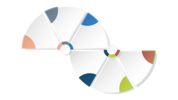 Infographic with 6 steps, process or options. png