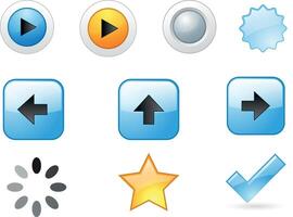 Arrow icon. Button icon. Web icon. Various type trendy and popular icon vector