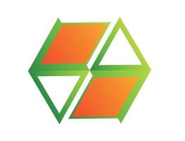 various unique logo for company. Abstract hexagon and polygon logo illustration in trendy and minimal style isolated on background vector