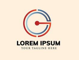 Logo Design Template Element Usable for Business and Branding logos. Elegant alphabet G letters font logo. Simple Arrow Up Logo Image. vector