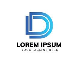 Logo Design Template Element Usable for Business and Branding logos. Elegant alphabet D letters font logo. Simple Arrow Up Logo Image. vector