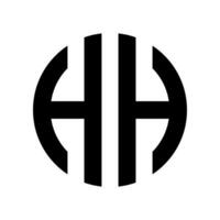 HH monogram logo with modern design. Suitable for brands or companies that want to emphasize stability vector